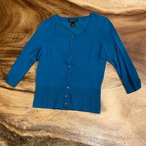 White House Black Market - Teal Cardigan XS